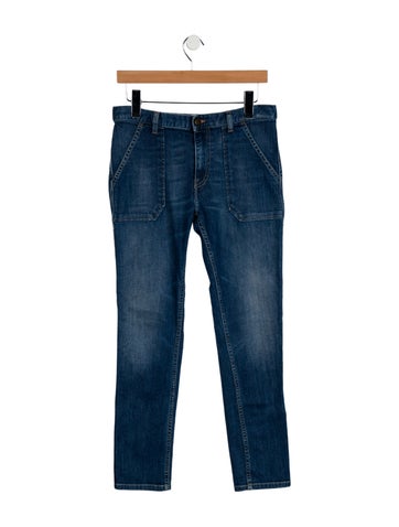 Pre-owned Ba&sh Mid-rise Straight Leg Jeans In Blue