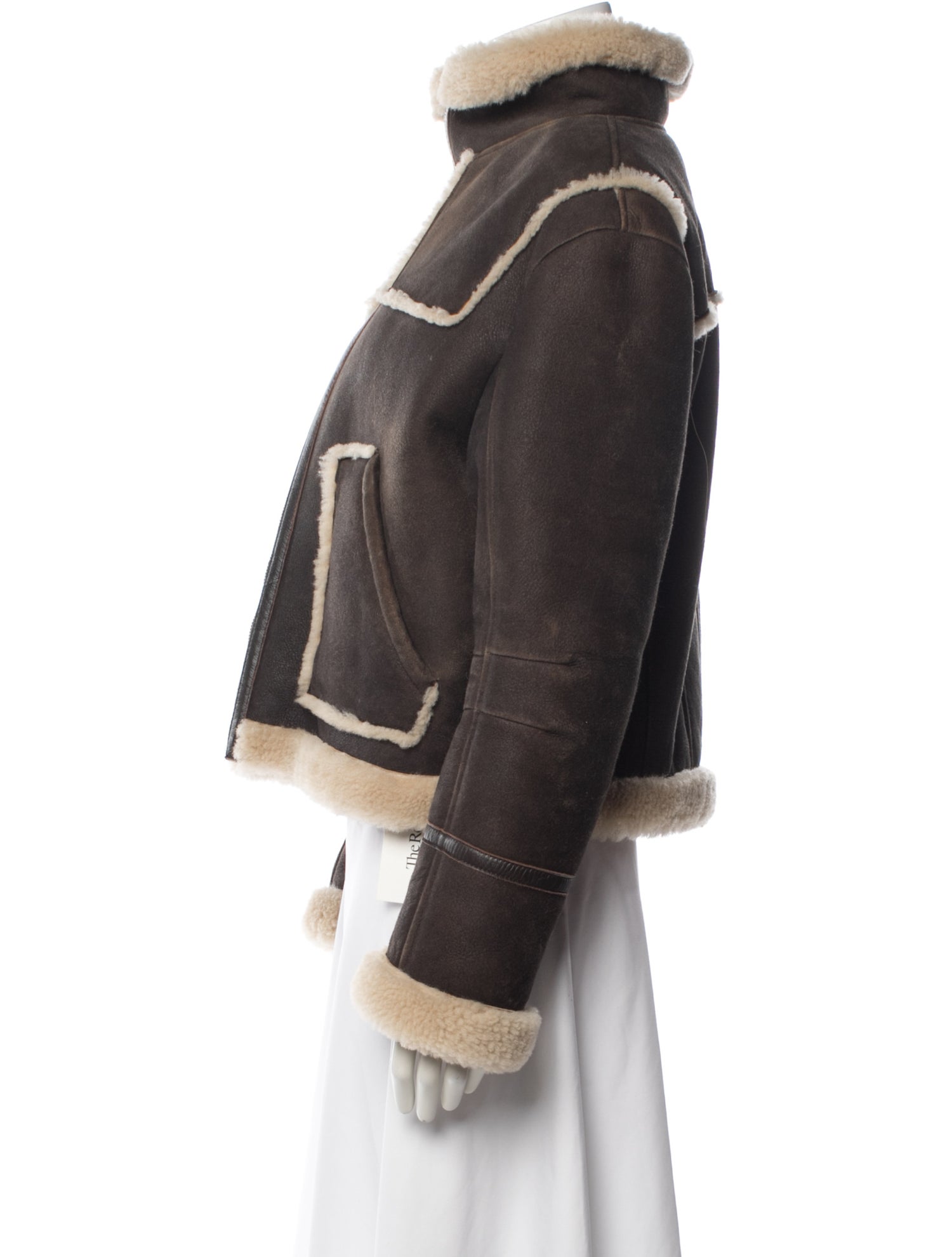 BA&SH Shearling Biker Jacket
