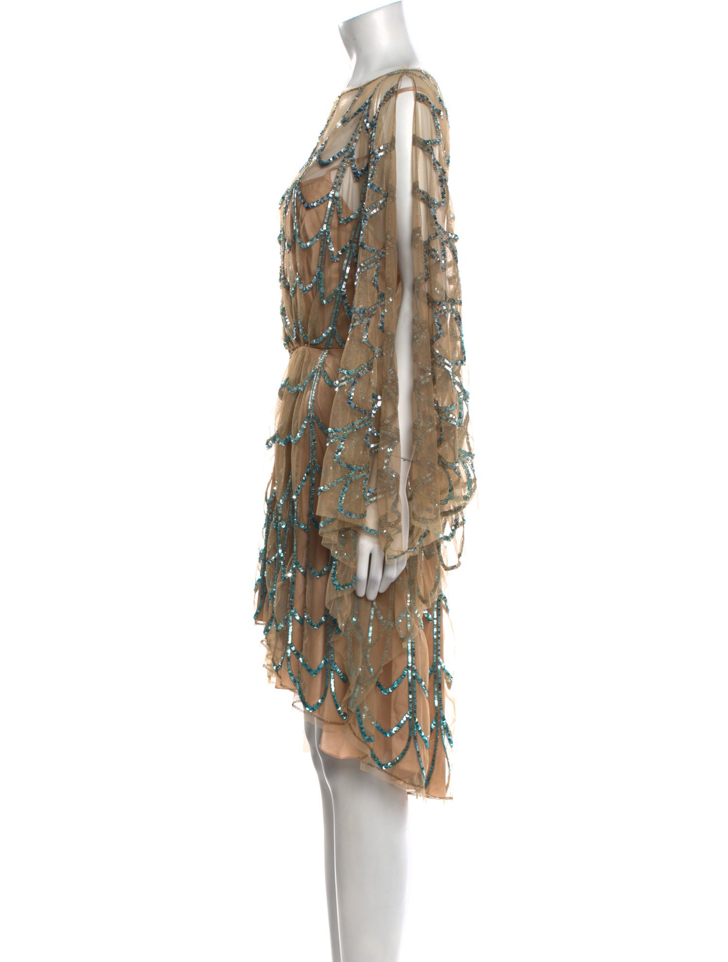 Jenny Packham Printed Mini Dress