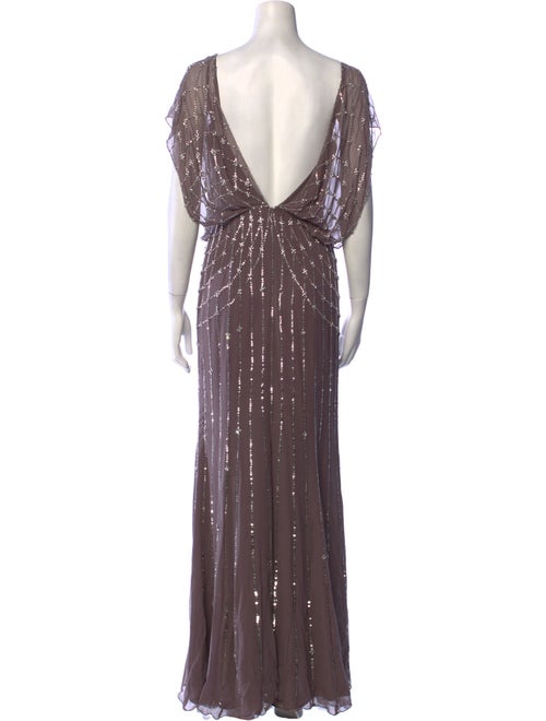 Jenny Packham Silk Long Dress