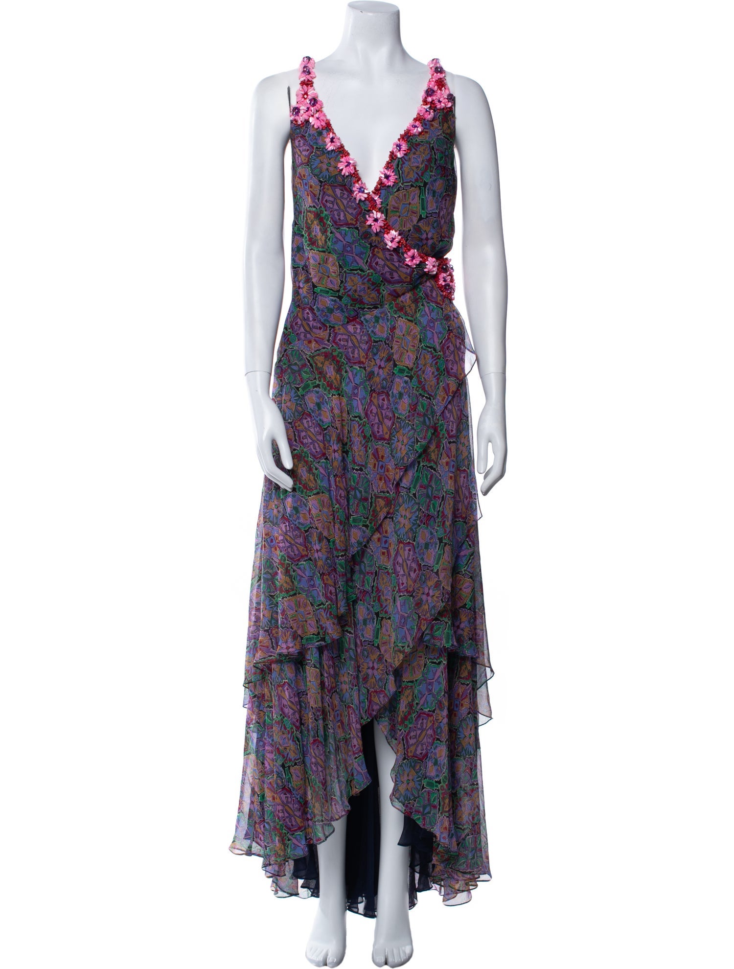 Jenny Packham Silk Long Dress