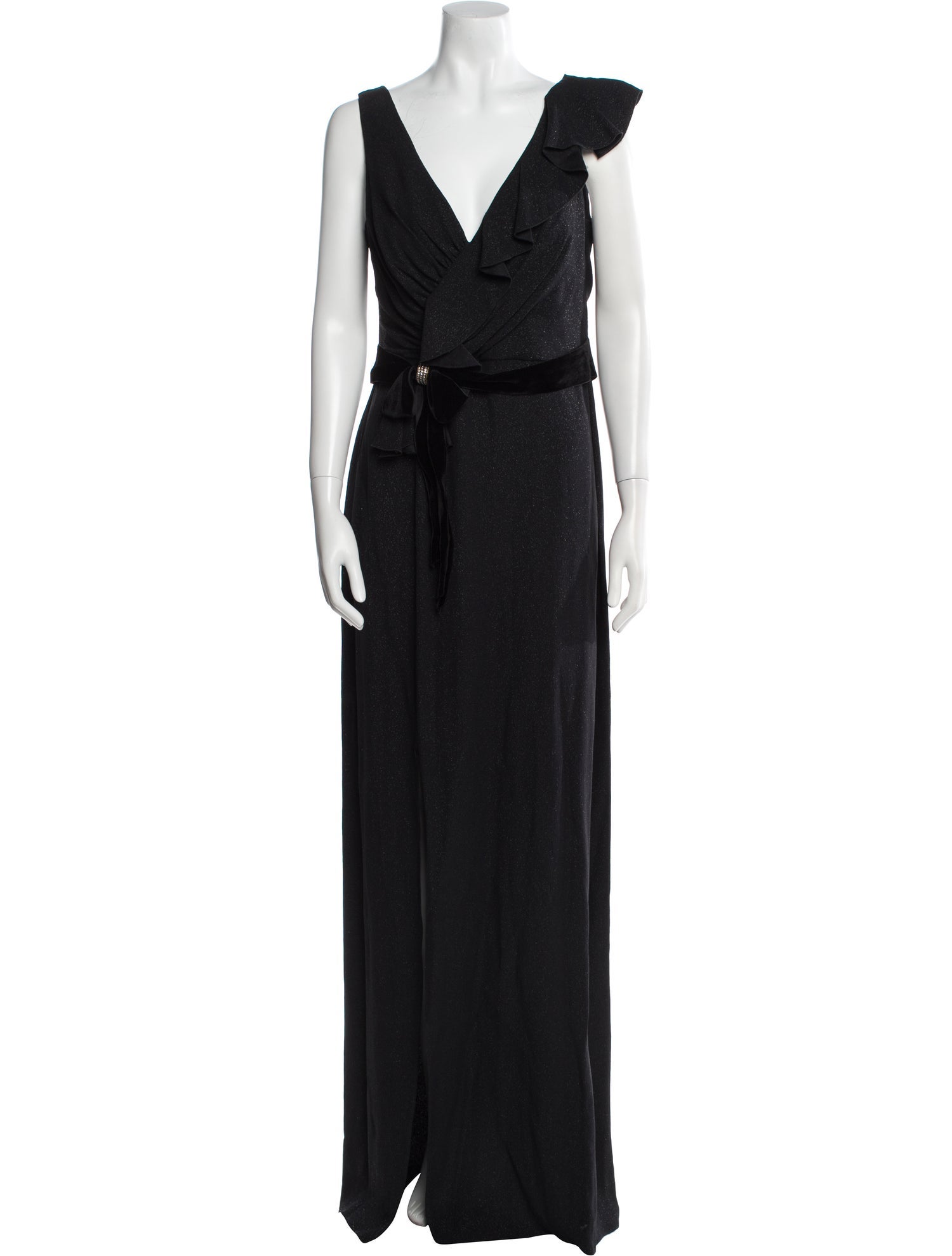 Jenny Packham V-Neck Long Dress