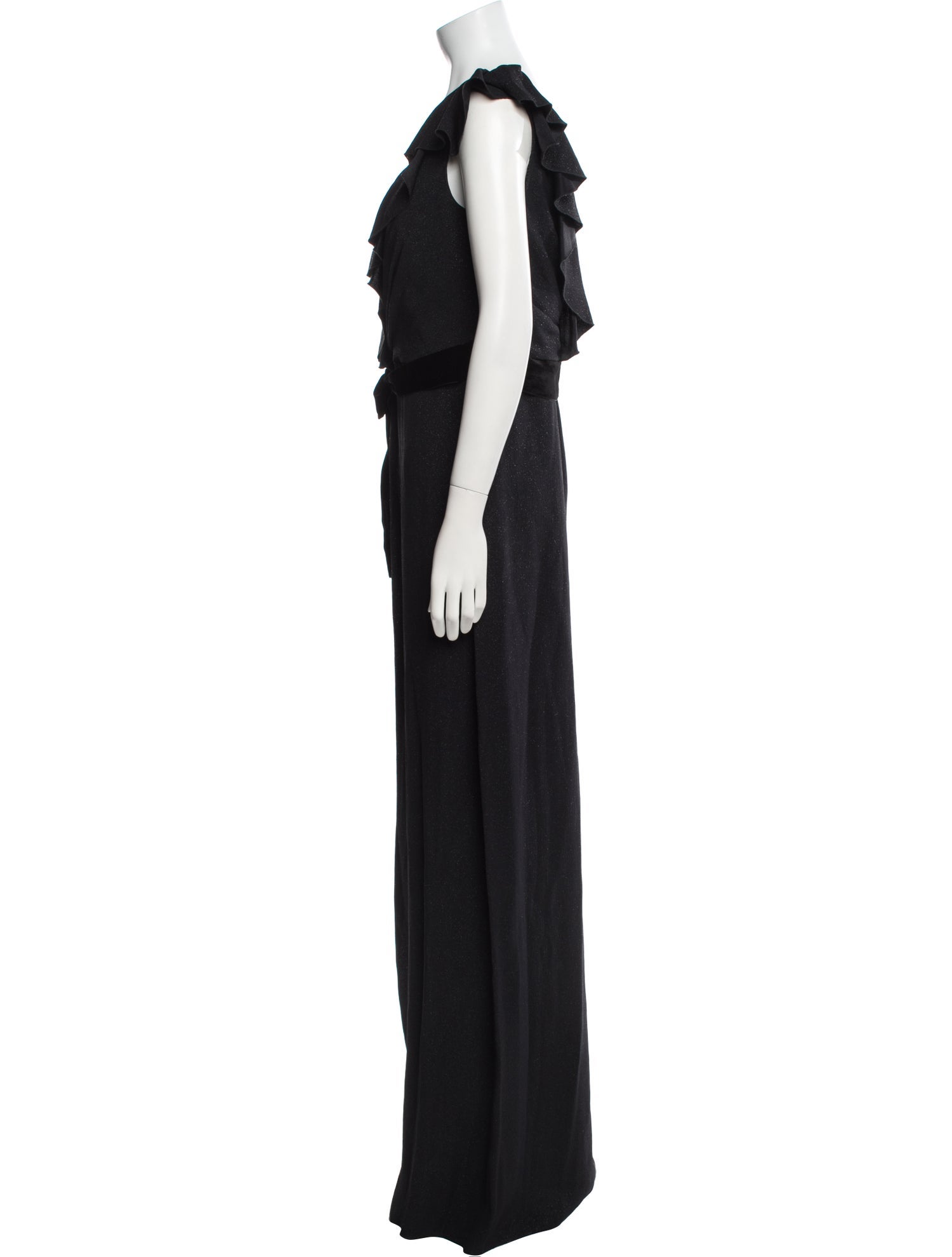 Jenny Packham V-Neck Long Dress