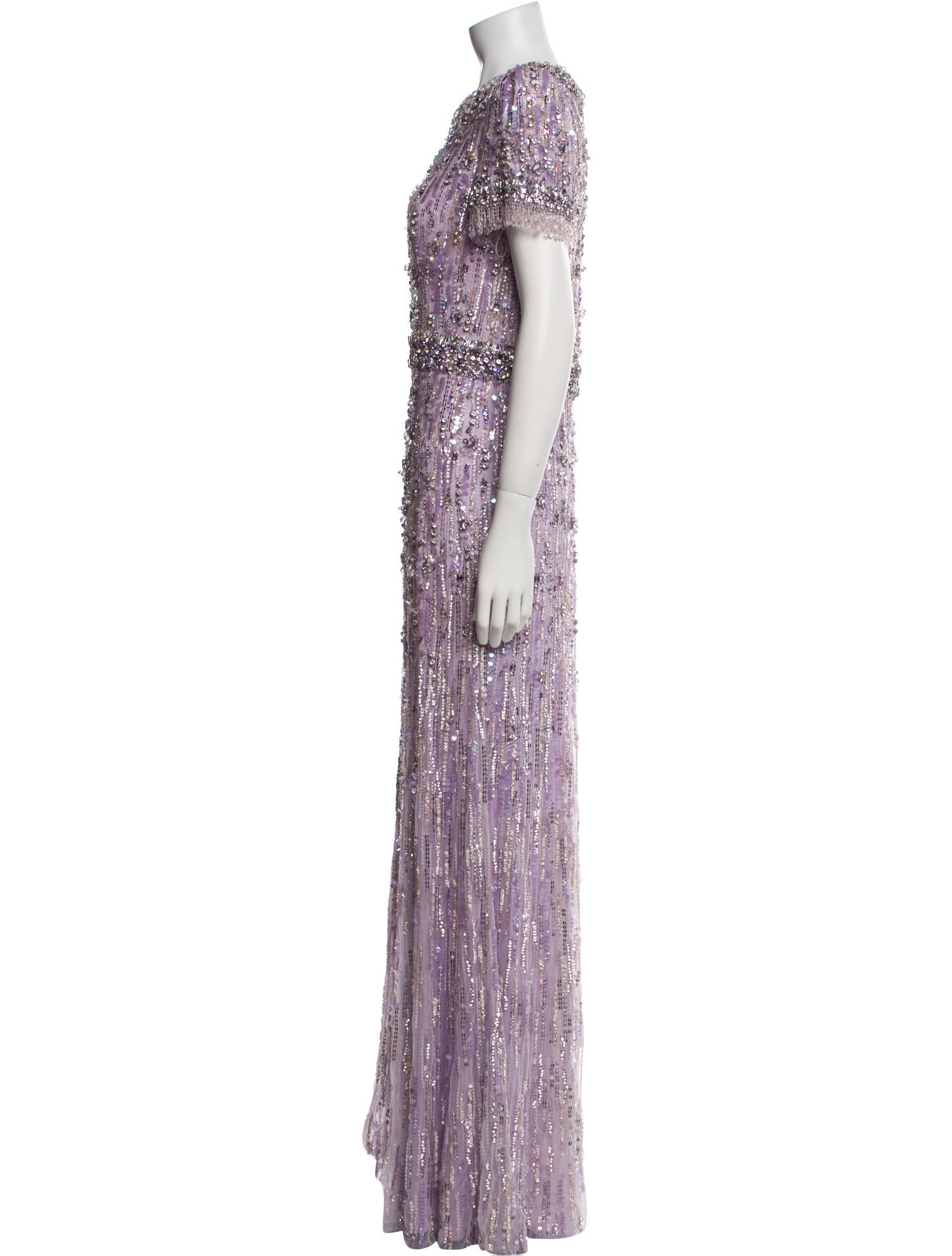 Jenny Packham Lace Pattern Long Dress