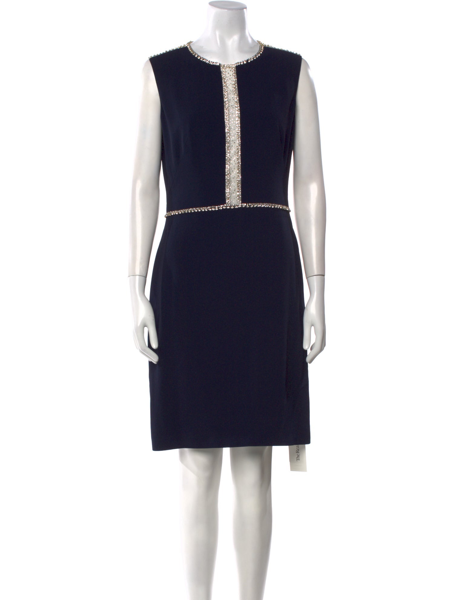 Jenny Packham Crew Neck Knee-Length Dress w/ Tags