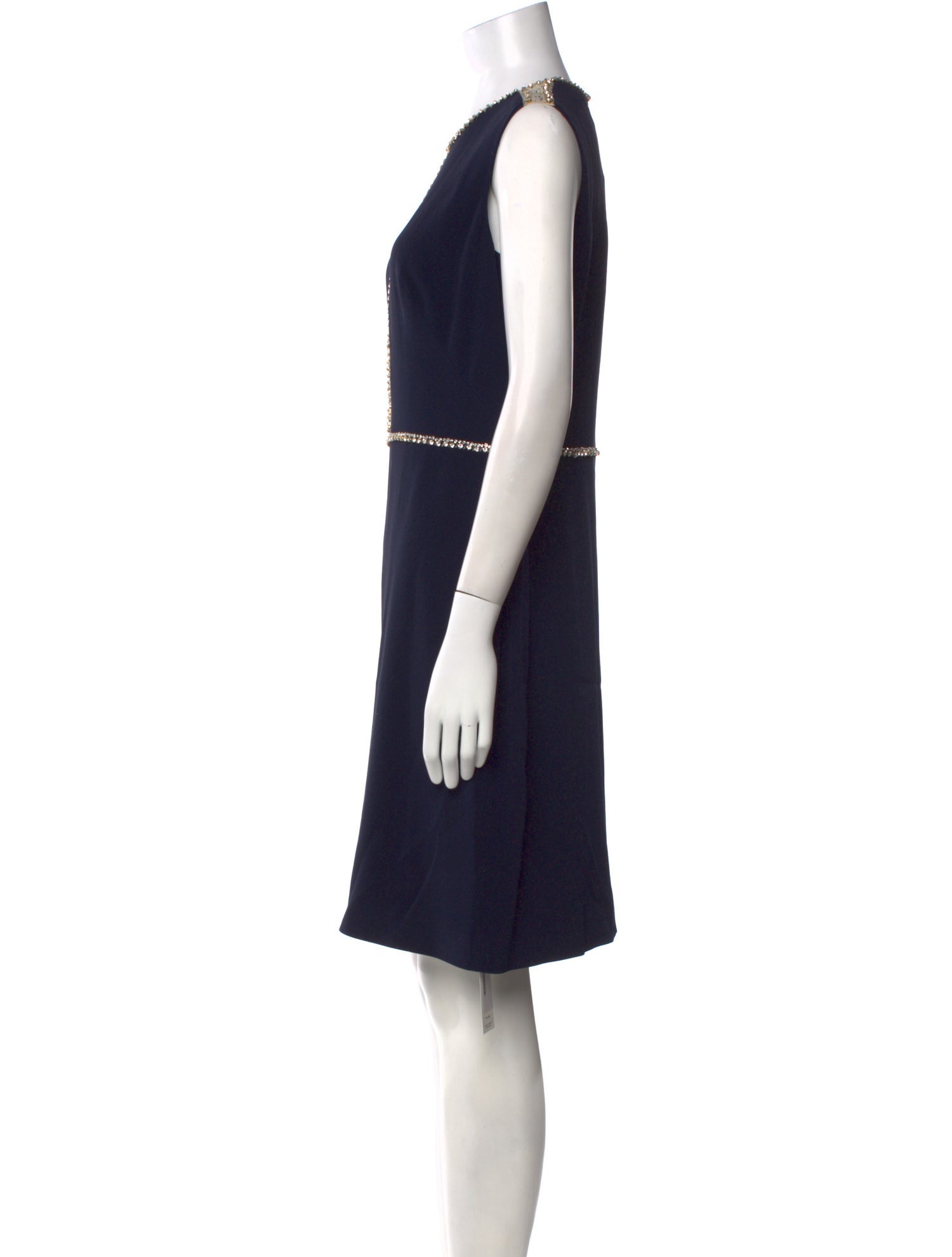 Jenny Packham Crew Neck Knee-Length Dress w/ Tags