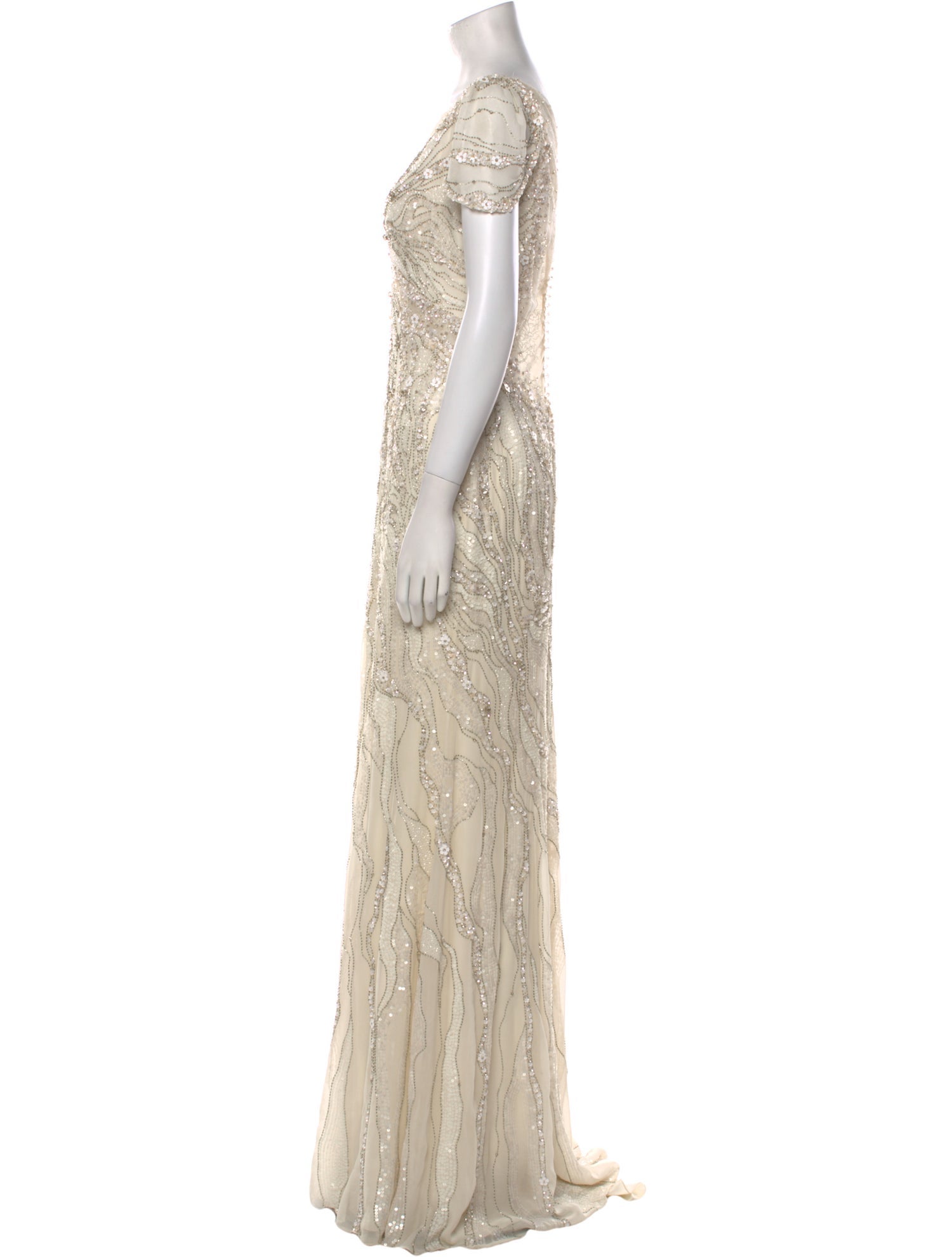 Jenny Packham Silk Long Dress
