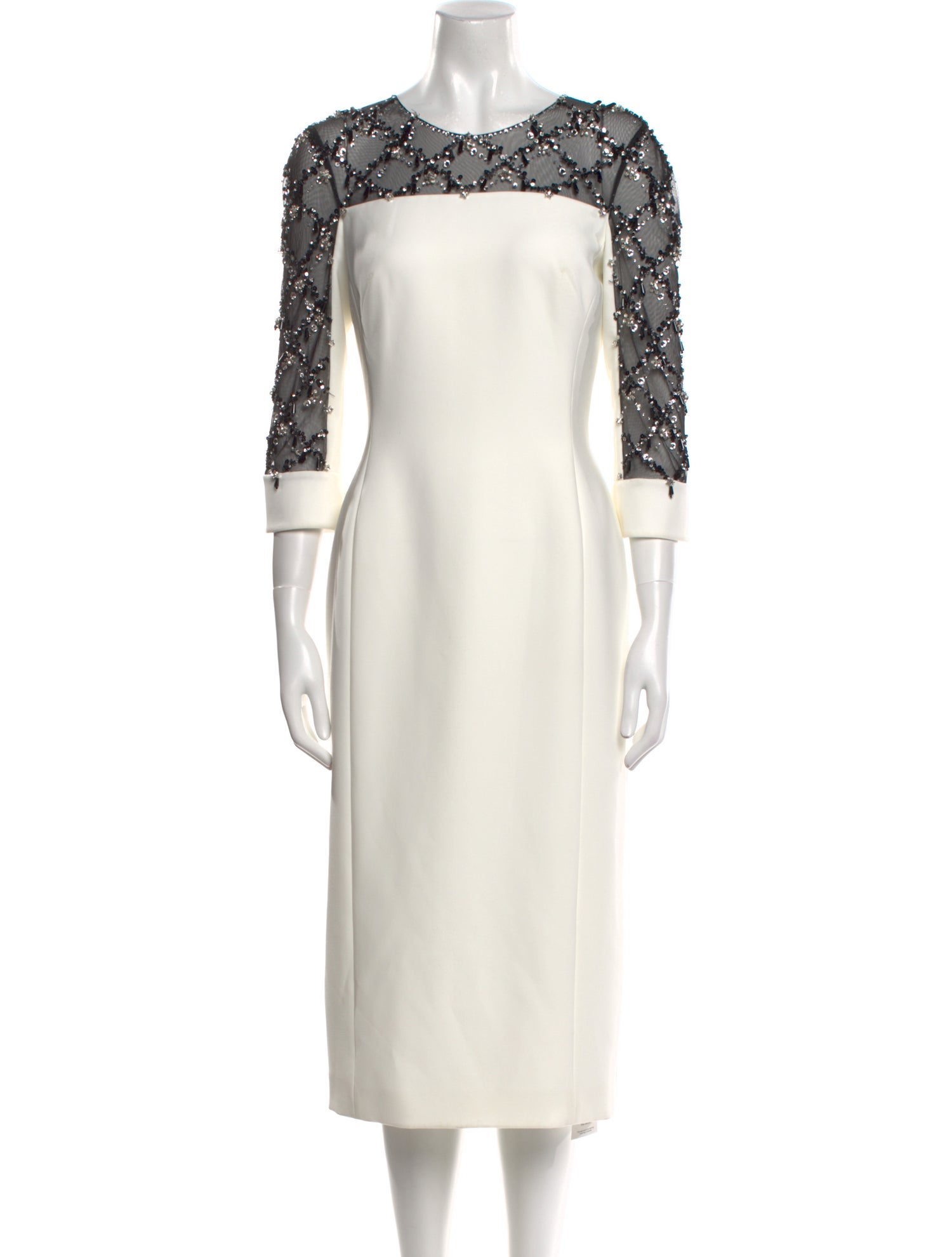 Jenny Packham Crew Neck Midi Length Dress