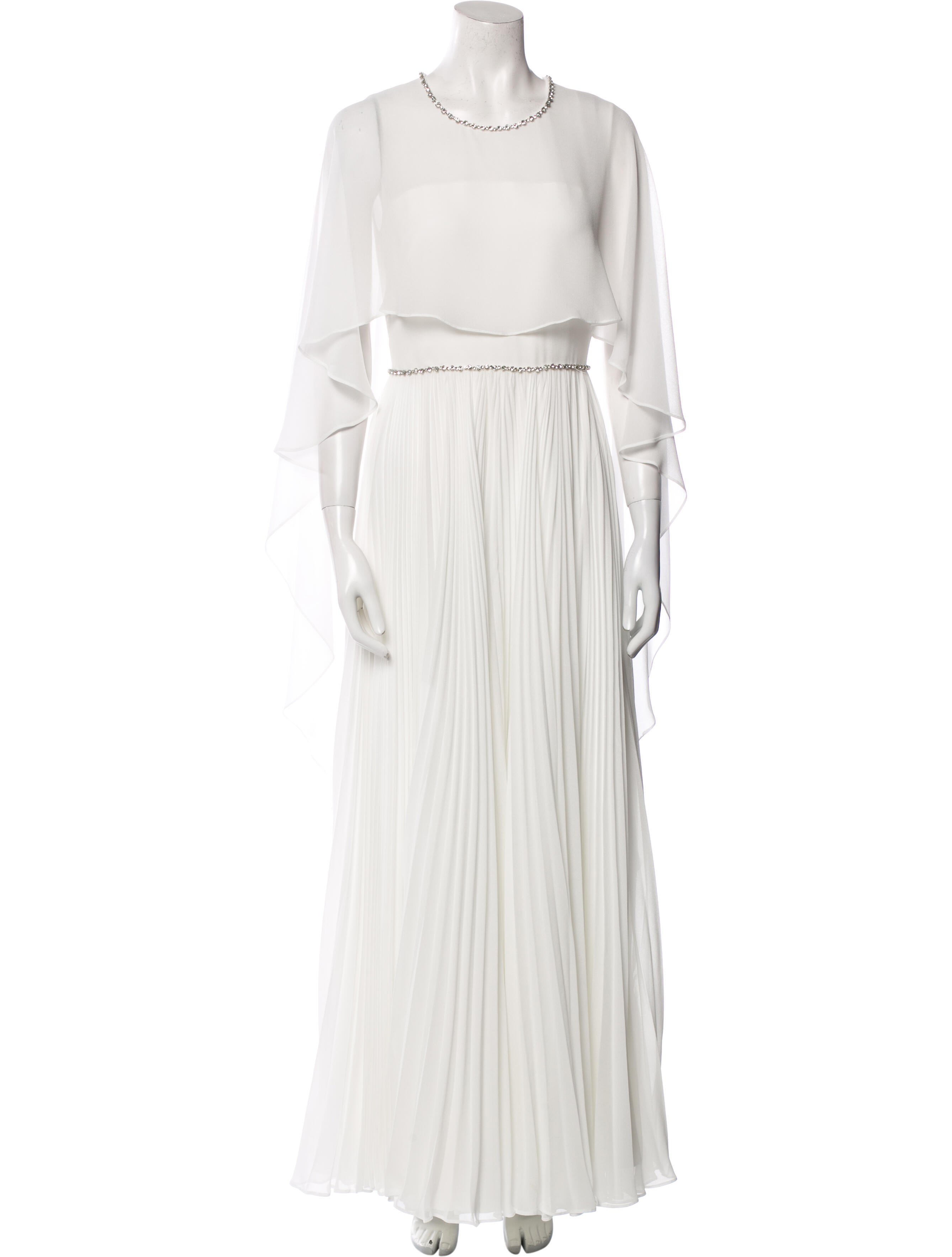 Jenny Packham Crew Neck Long Dress