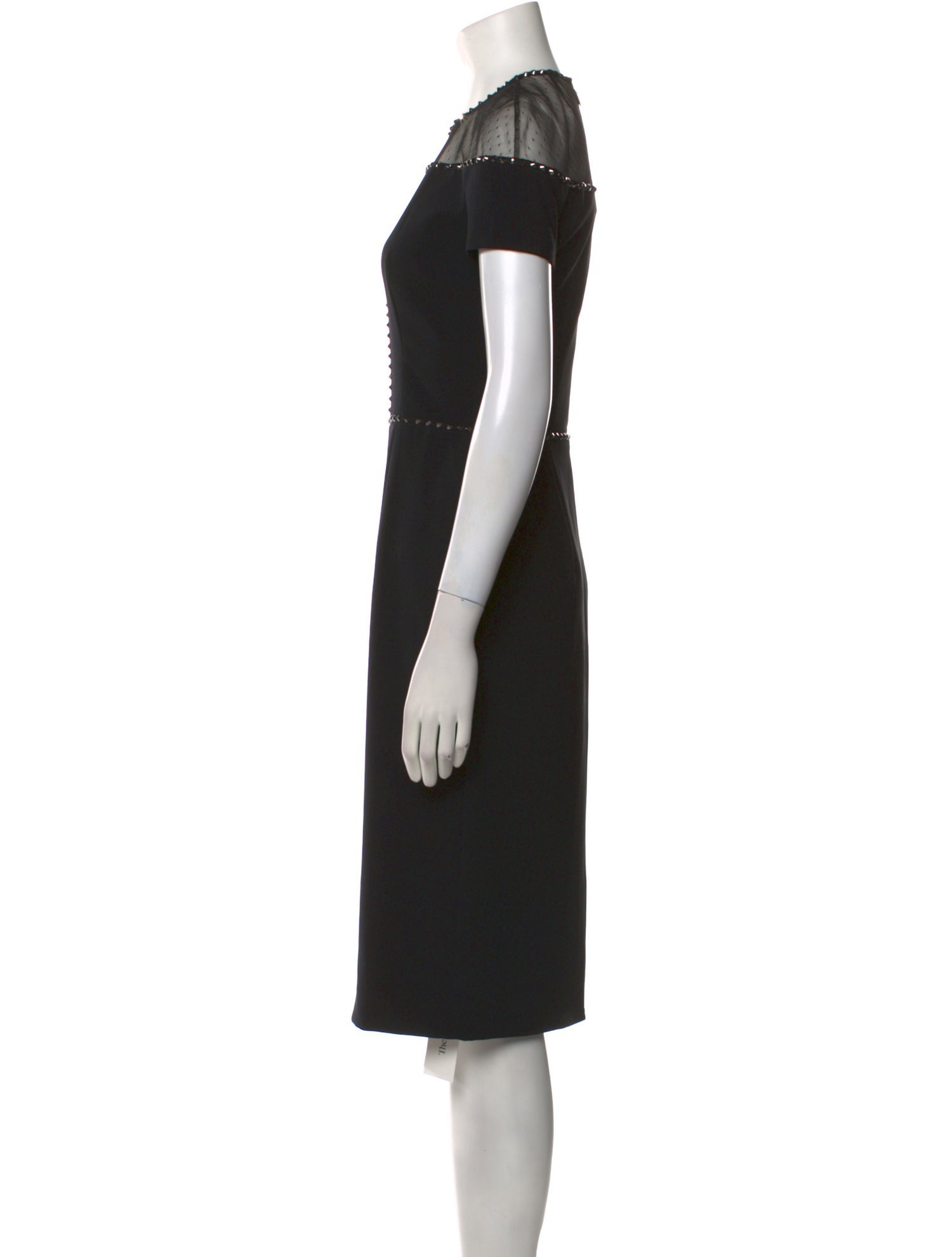 Jenny Packham Crew Neck Knee-Length Dress w/ Tags