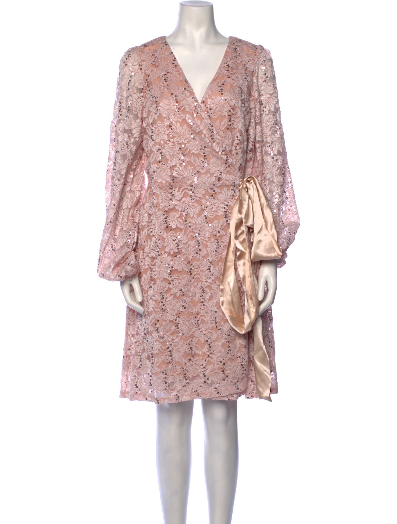 Jenny Packham Lace Pattern Knee-Length Dress w/ Tags