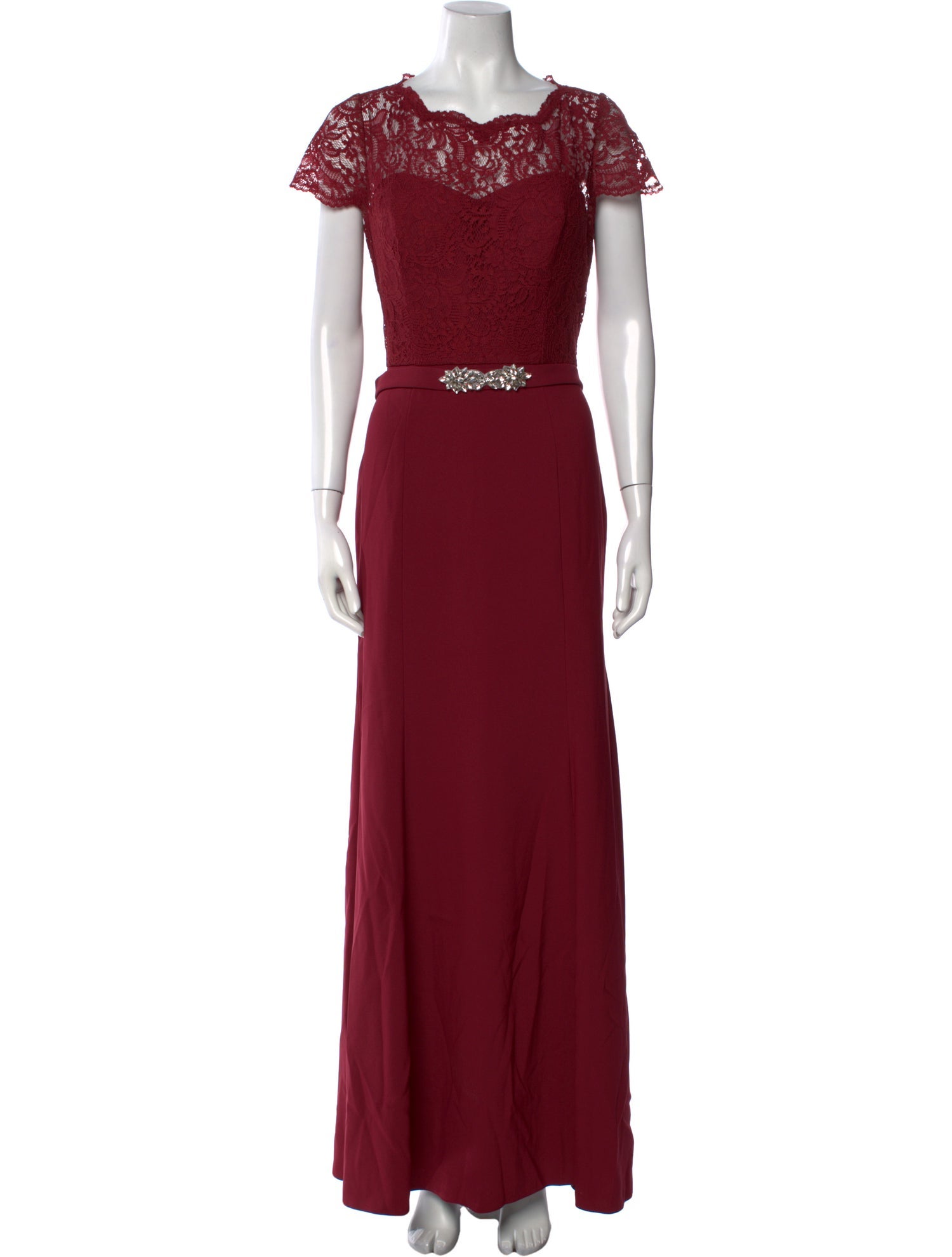 Jenny Packham Bateau Neckline Long Dress w/ Tags
