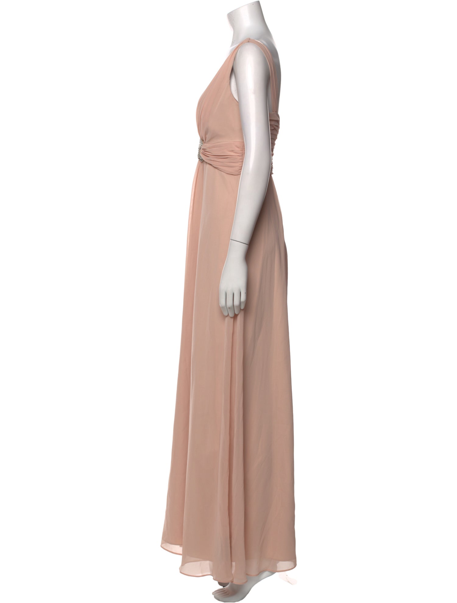 Jenny Packham V-Neck Long Dress