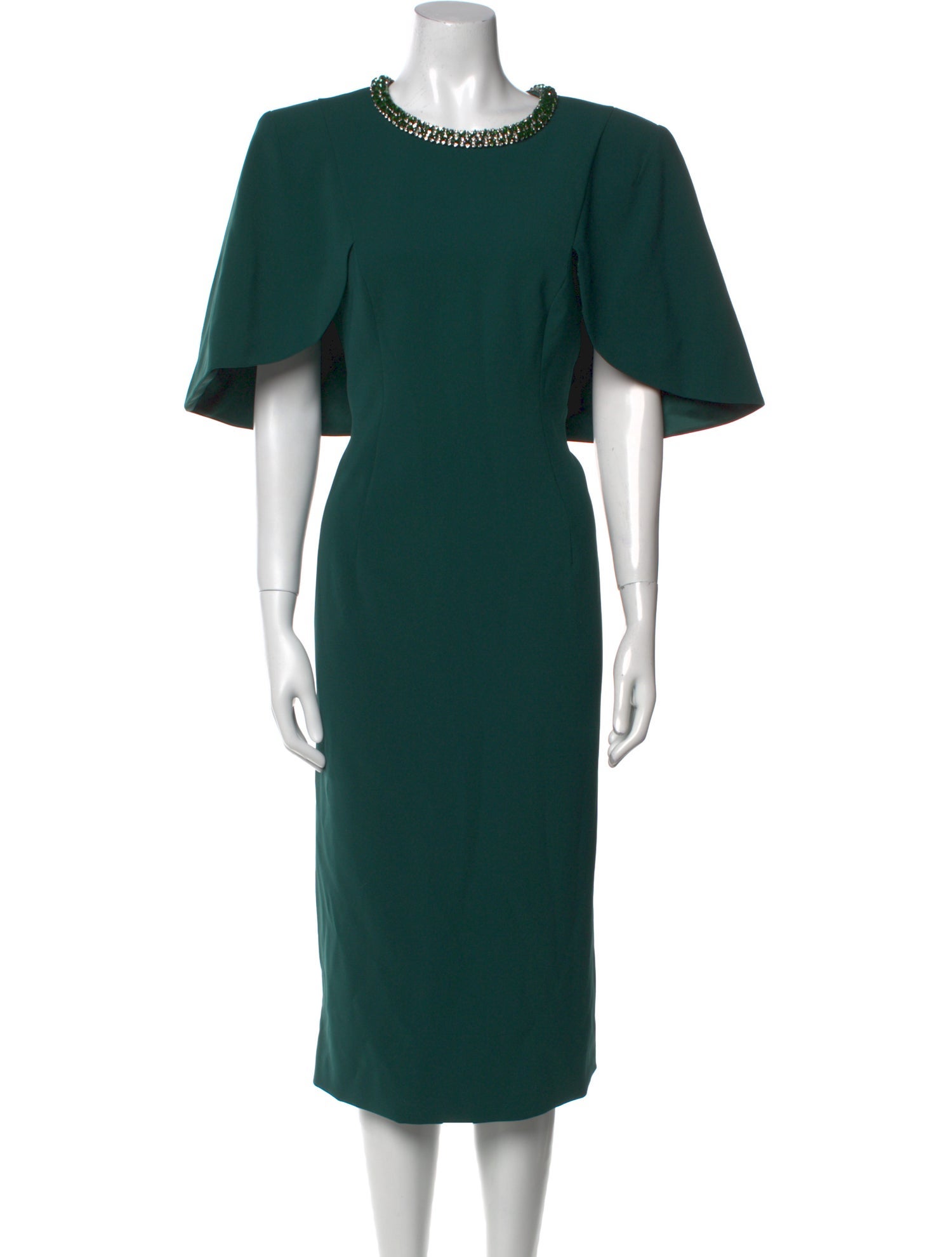 Jenny Packham Crew Neck Midi Length Dress