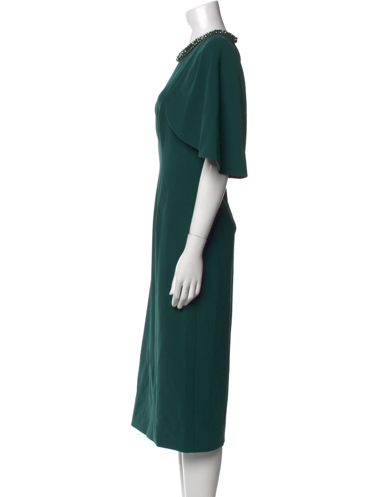 Jenny Packham Crew Neck Midi Length Dress