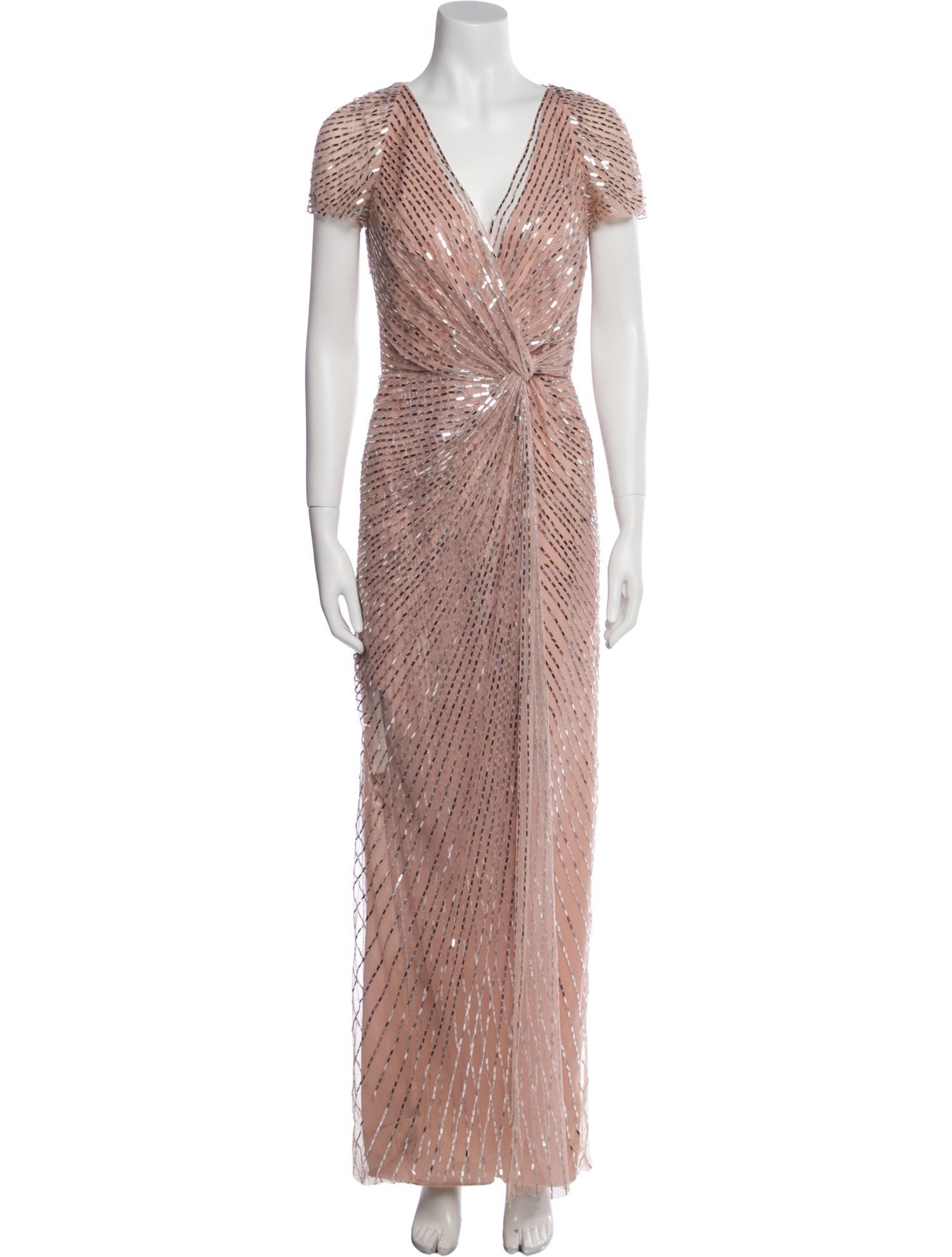 Jenny Packham V-Neck Long Dress