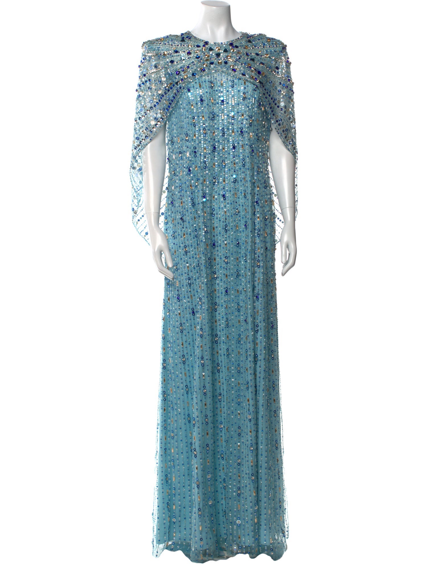 Jenny Packham Printed Long Dress