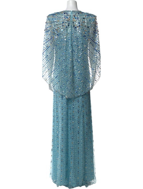 Jenny Packham Printed Long Dress