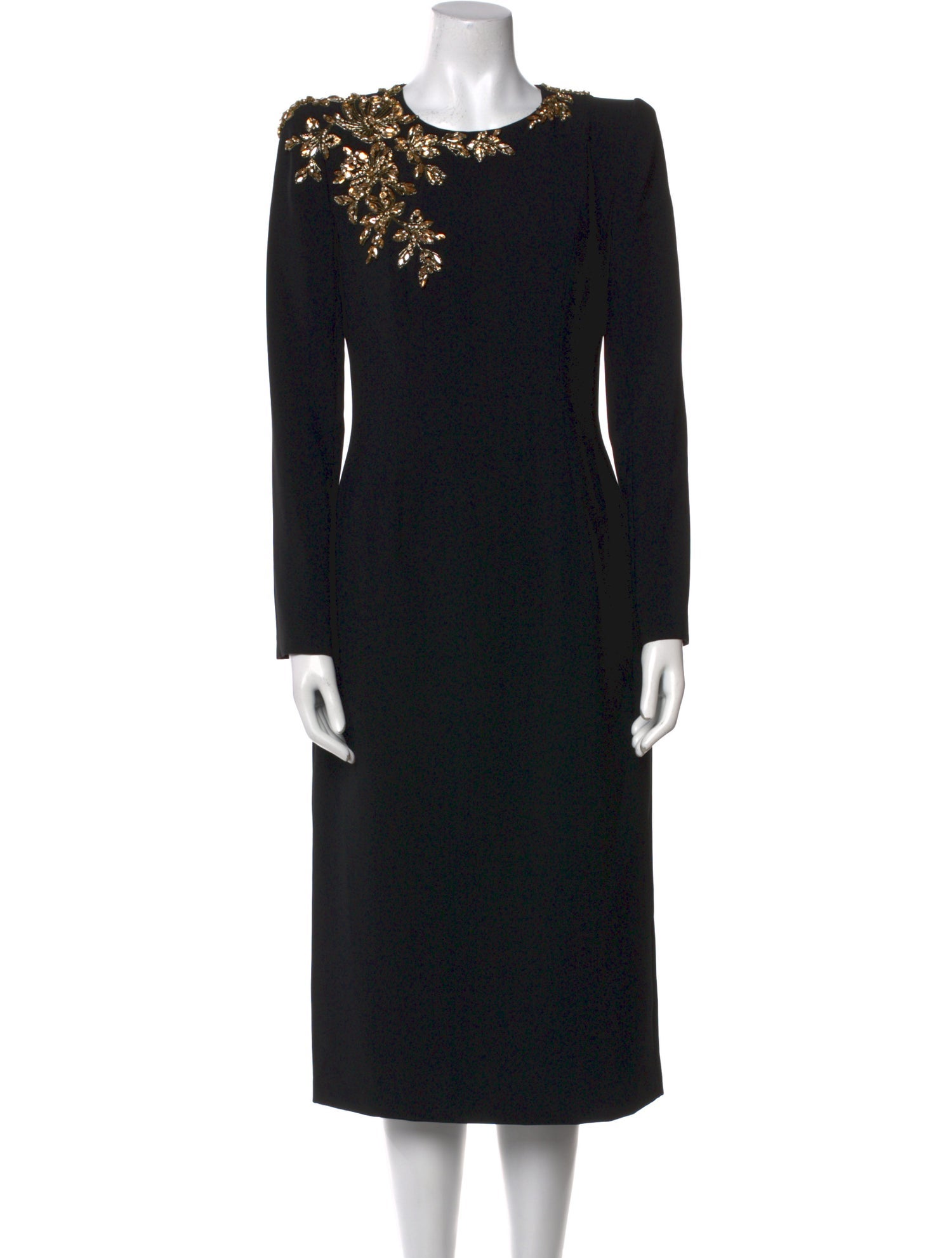 Jenny Packham Crew Neck Midi Length Dress