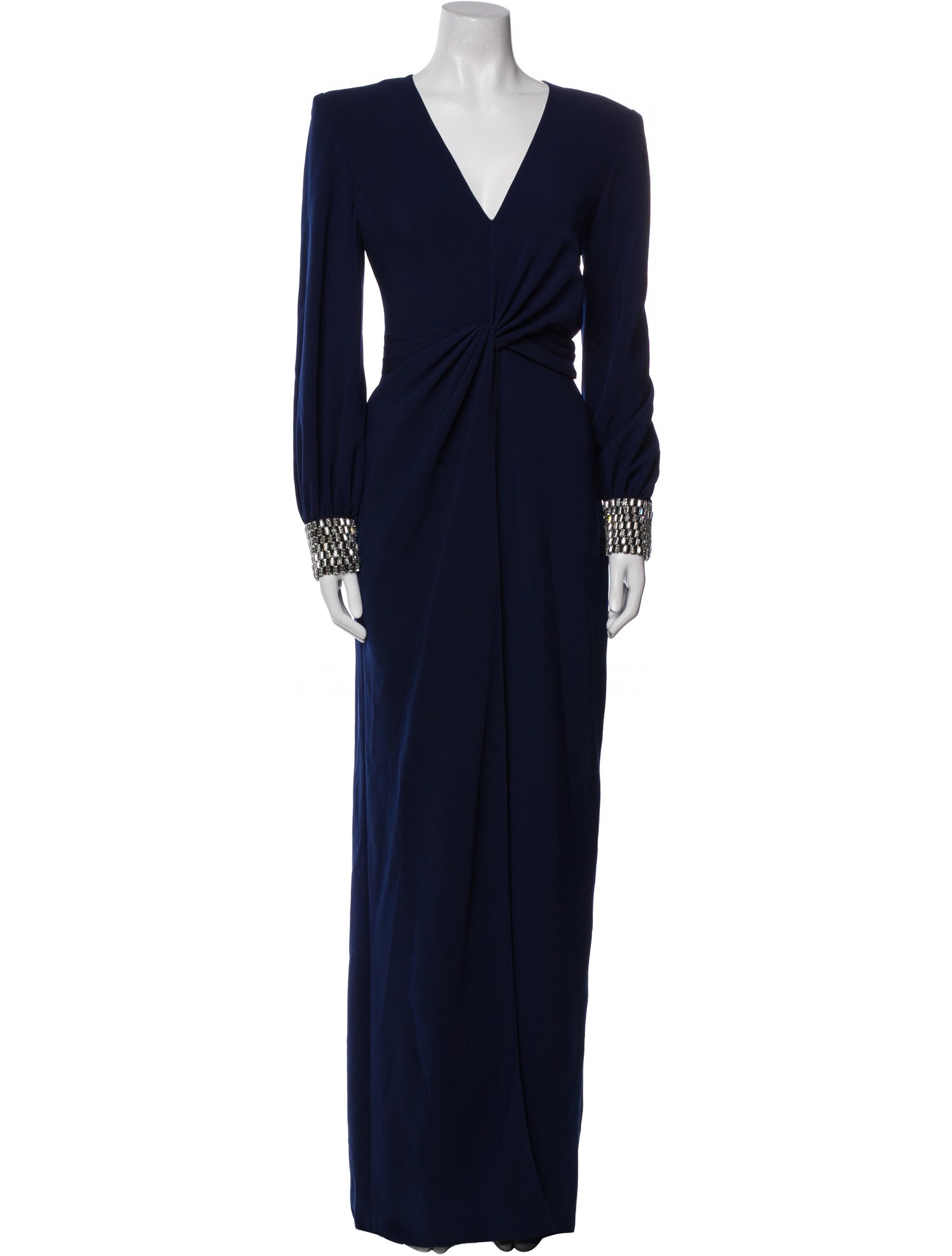 Jenny Packham V-Neck Long Dress