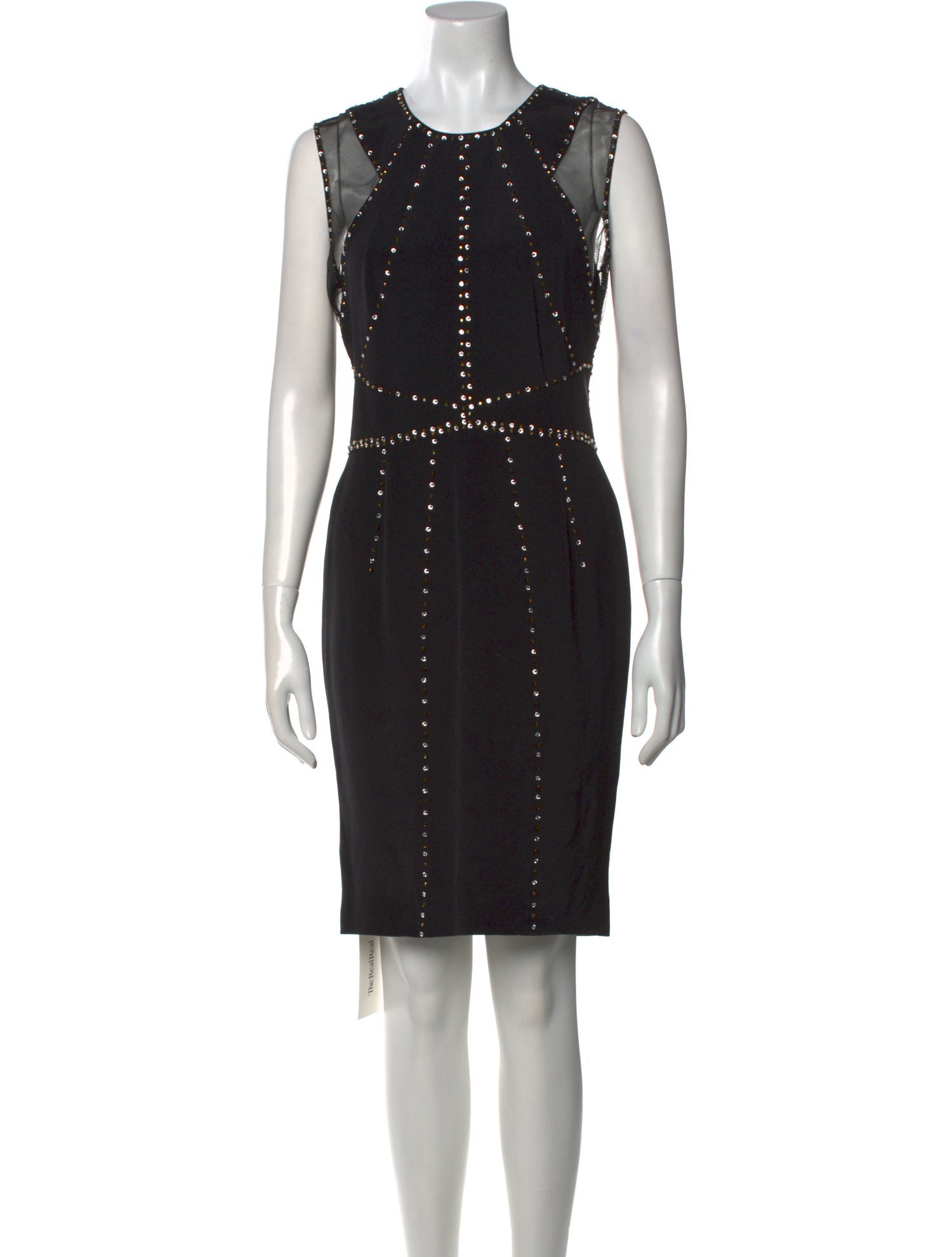 Jenny Packham Crew Neck Knee-Length Dress