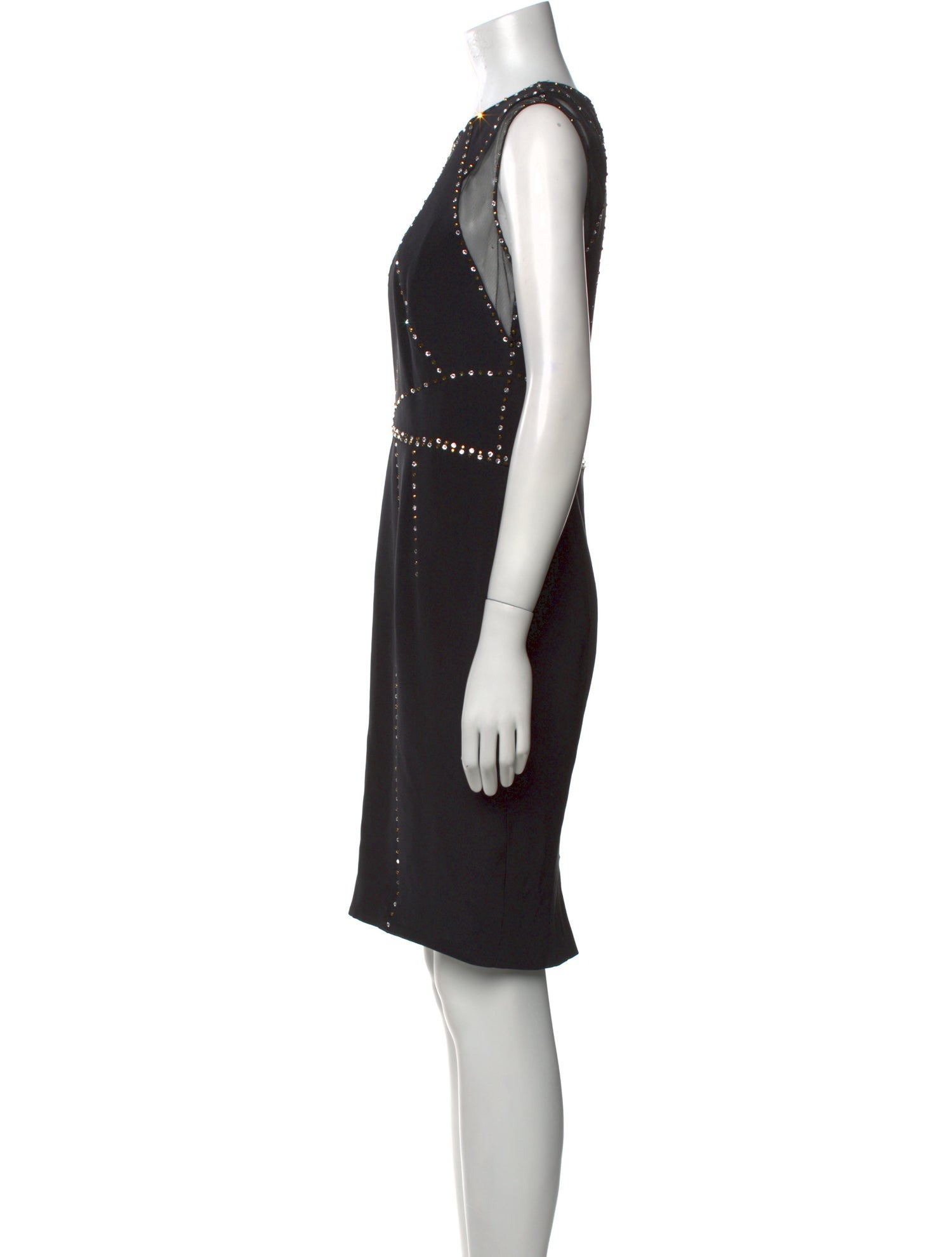 Jenny Packham Crew Neck Knee-Length Dress