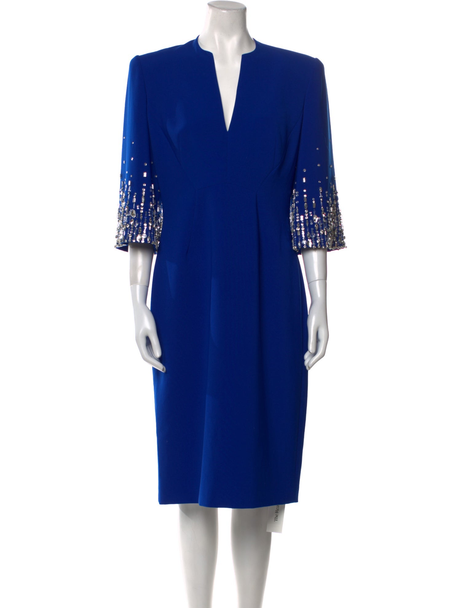 Jenny Packham V-Neck Midi Length Dress