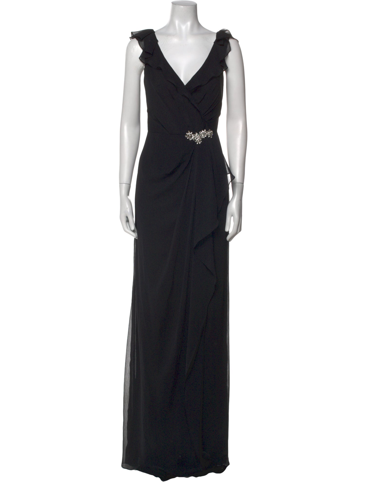 Jenny Packham V-Neck Long Dress w/ Tags