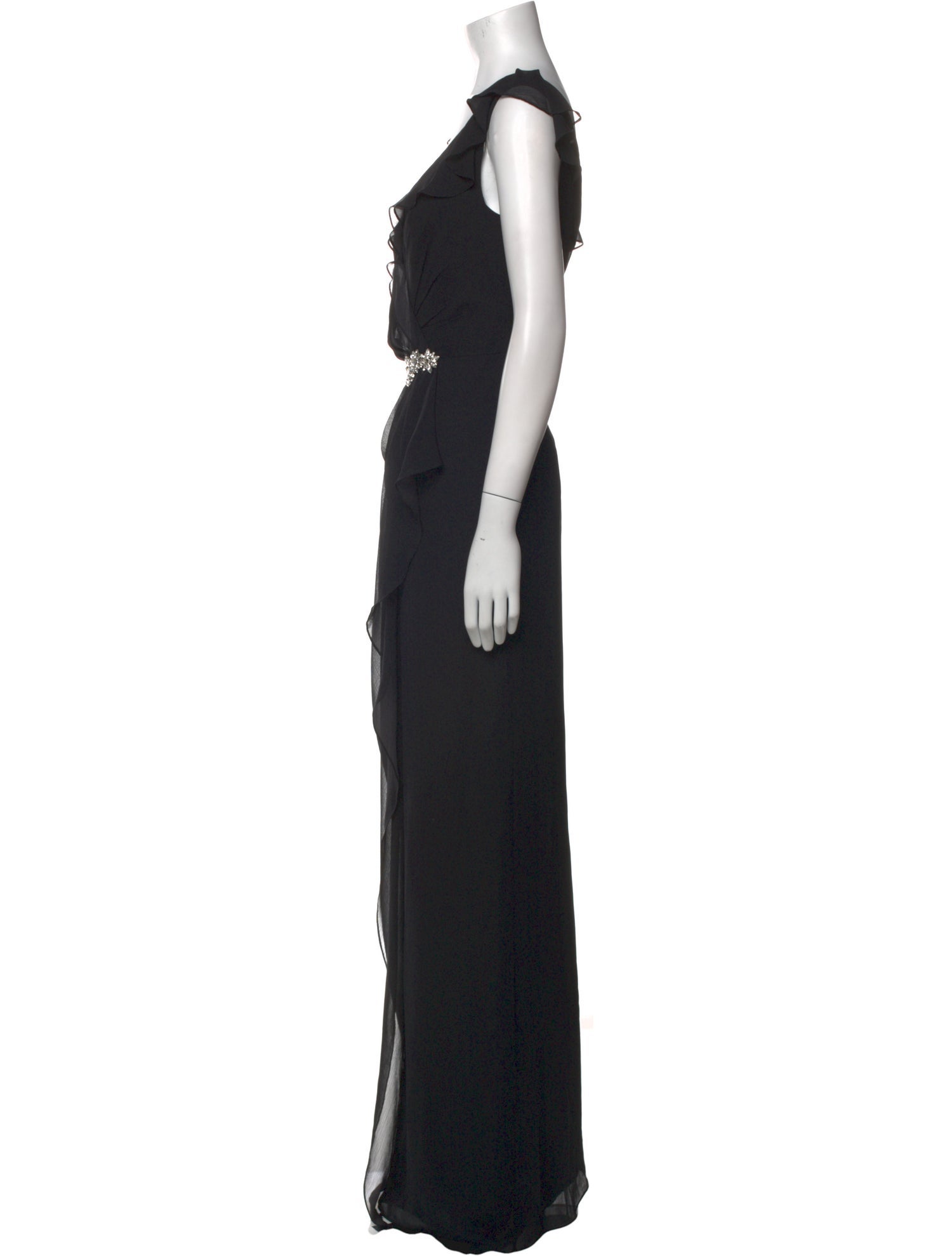 Jenny Packham V-Neck Long Dress w/ Tags