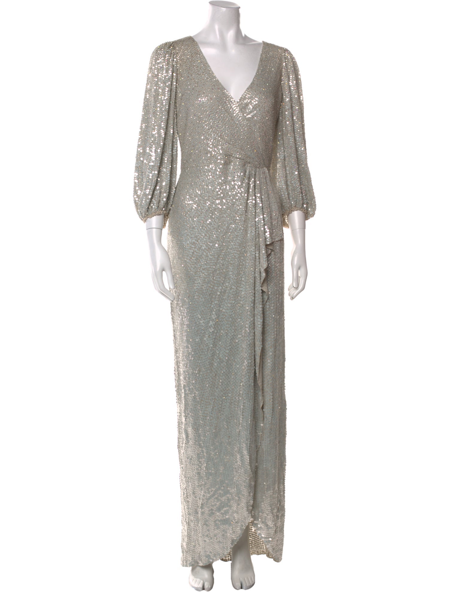 Jenny Packham V-Neck Long Dress w/ Tags