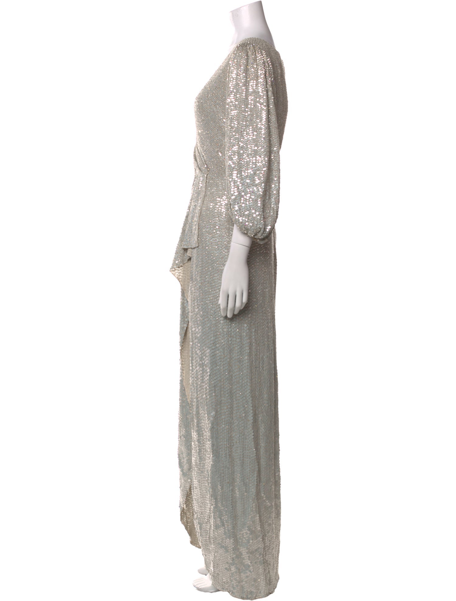 Jenny Packham V-Neck Long Dress w/ Tags