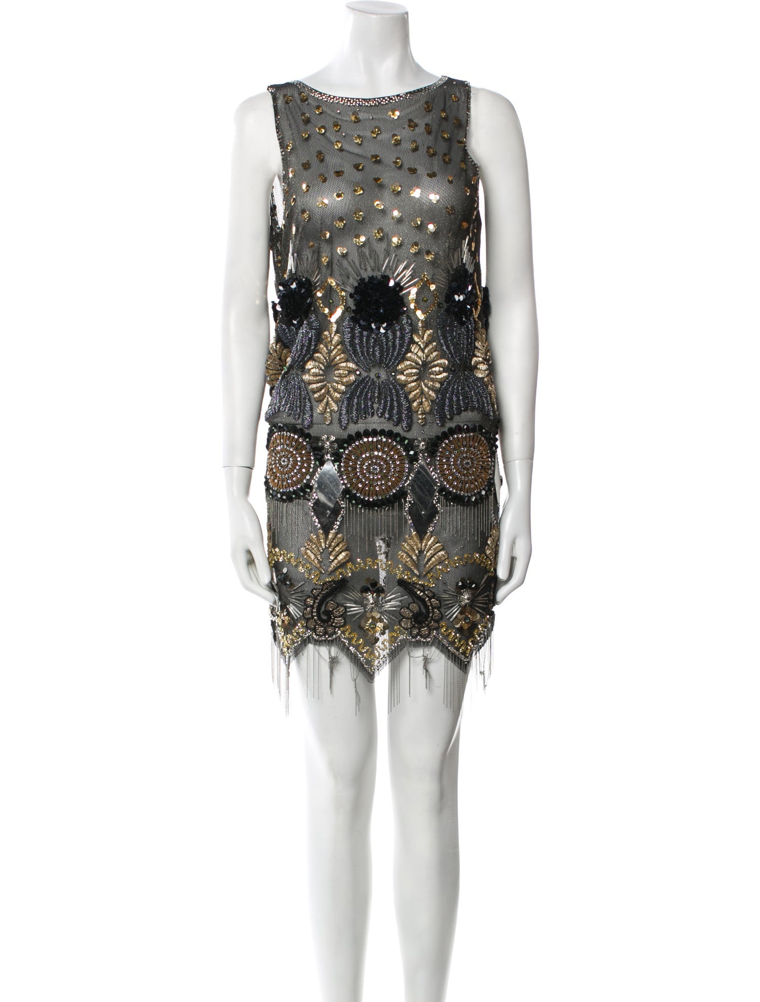 Jenny Packham Printed Mini Dress