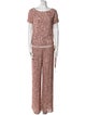 Jenny Packham Printed Sequin Embellishments Pant Set