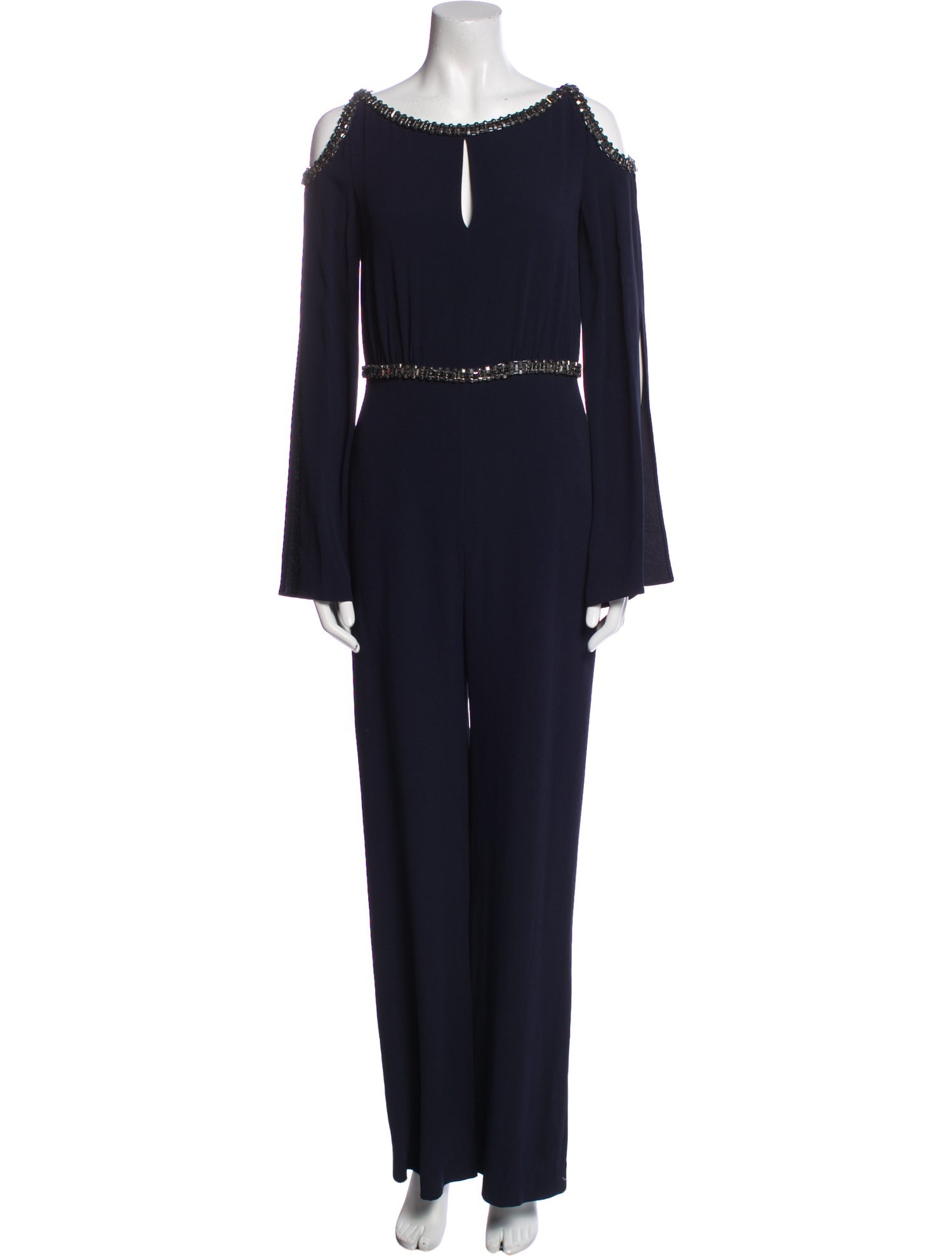 Jenny Packham Scoop Neck Jumpsuit