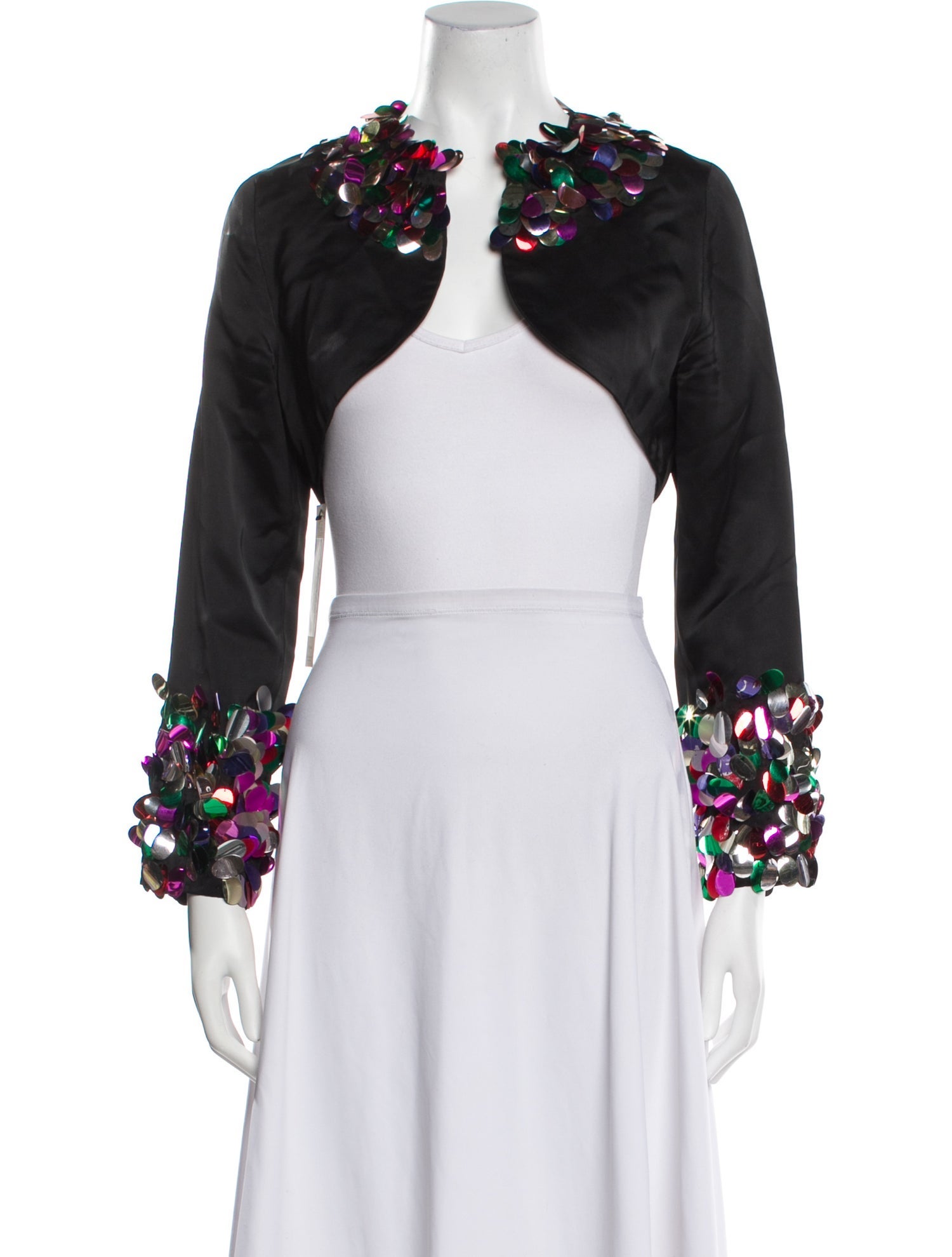 Jenny Packham Silk Printed Bolero