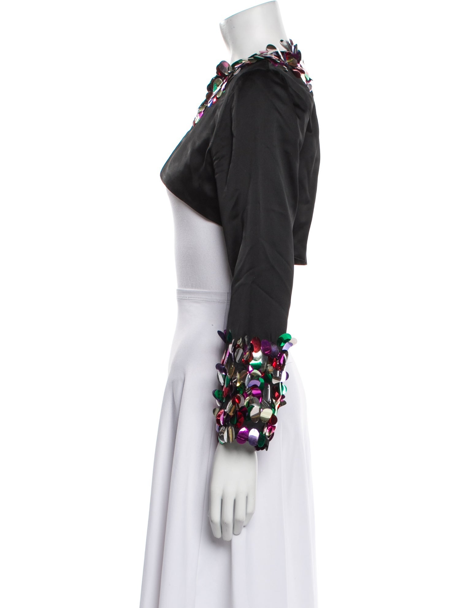 Jenny Packham Silk Printed Bolero