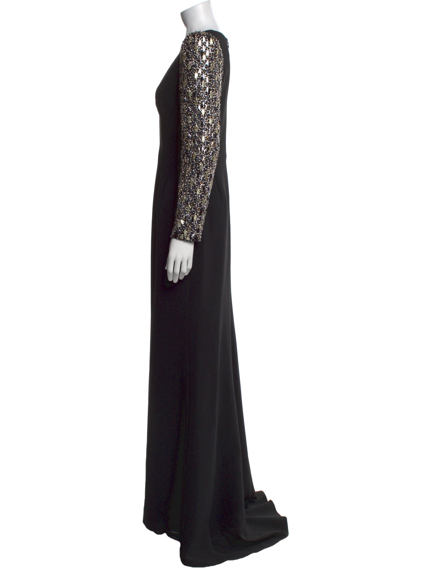 Jenny Packham V-Neck Long Dress