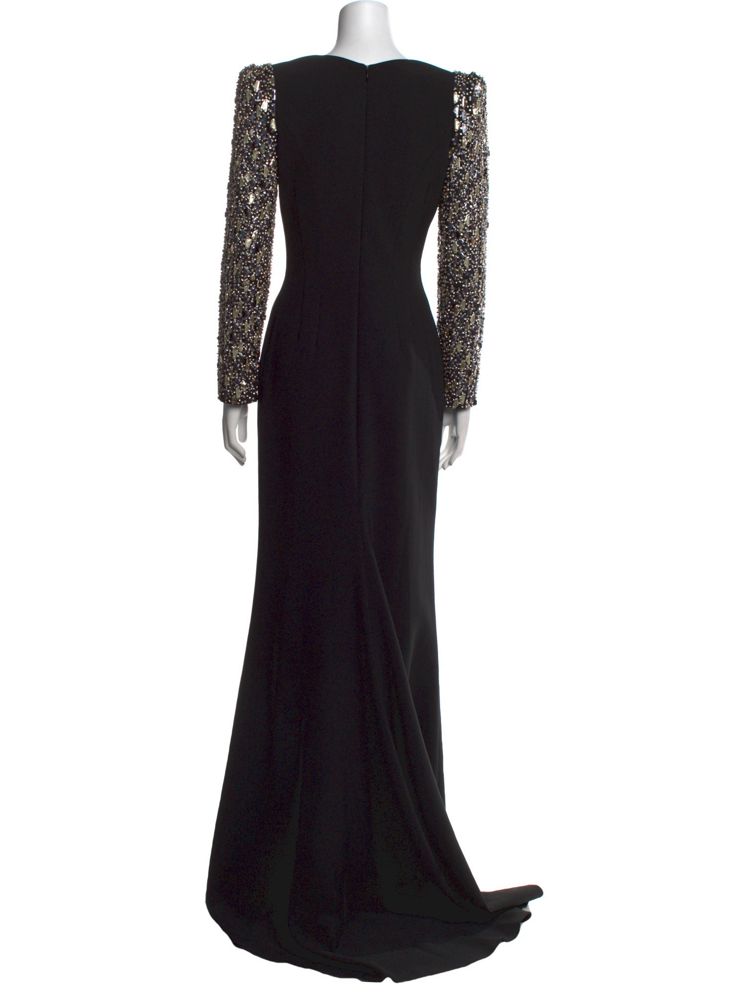 Jenny Packham V-Neck Long Dress