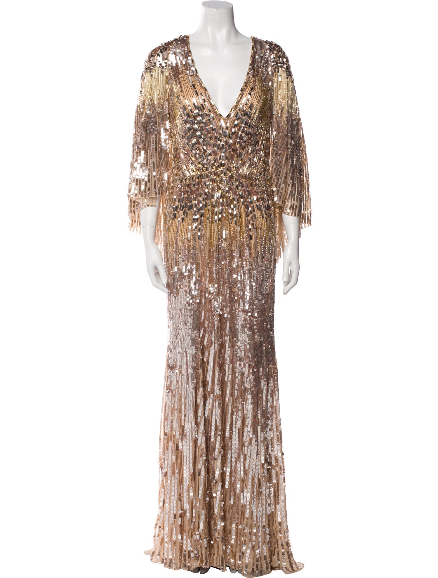 Jenny Packham Printed Long Dress