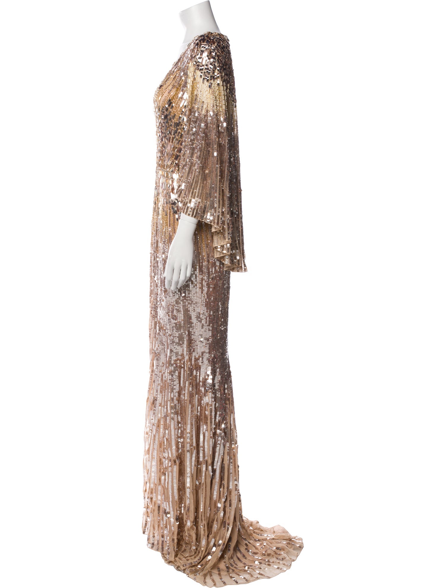 Jenny Packham Printed Long Dress