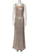 Jenny Packham Cowl Neck Long Dress