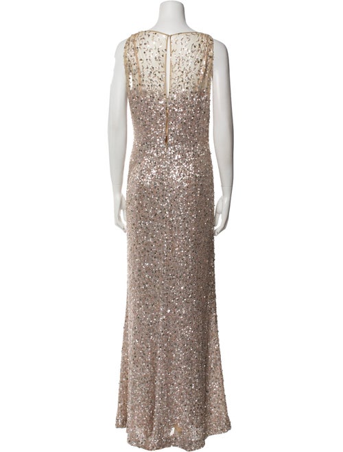 Jenny Packham Cowl Neck Long Dress