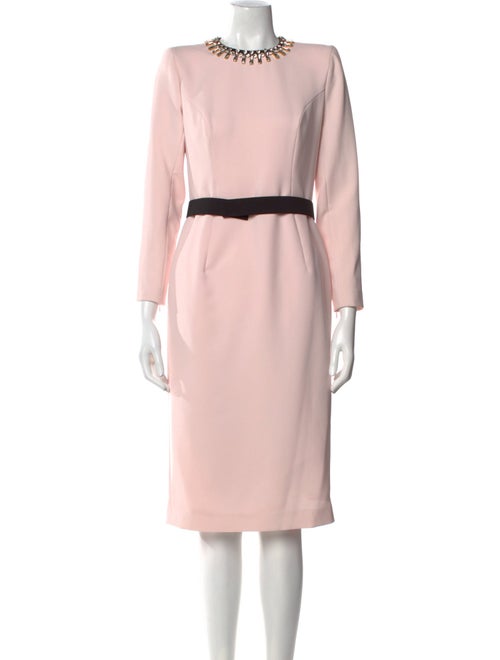 Jenny Packham Crew Neck Knee-Length Dress