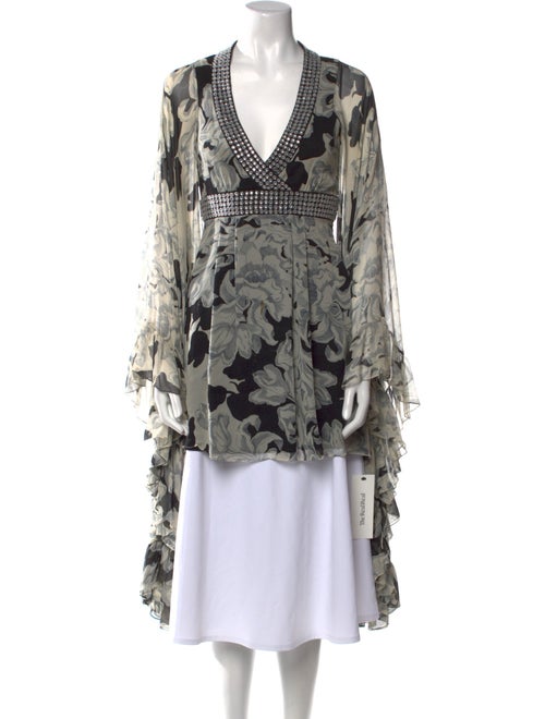 Jenny Packham Silk Floral Print Tunic