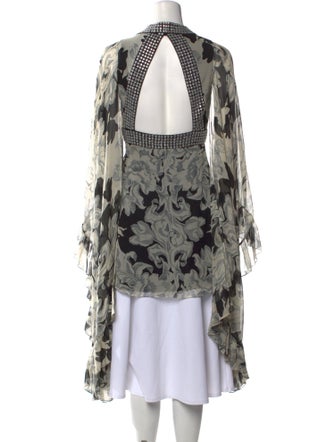 Jenny Packham Silk Floral Print Tunic