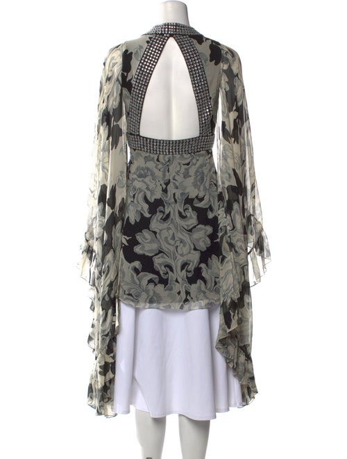 Jenny Packham Silk Floral Print Tunic
