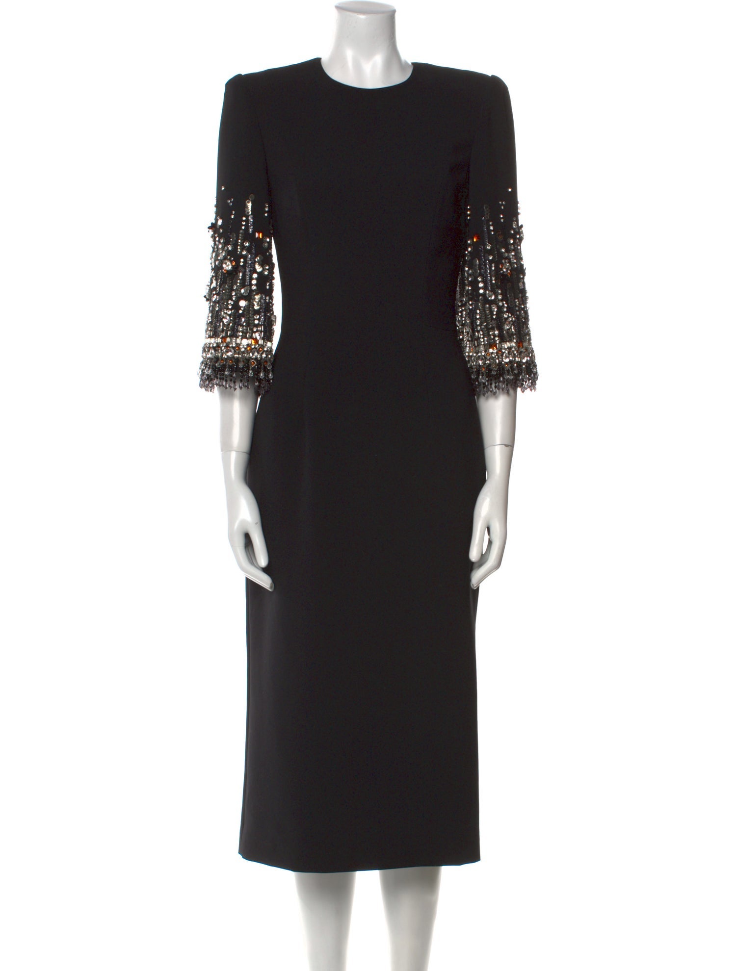 Jenny Packham Crew Neck Midi Length Dress