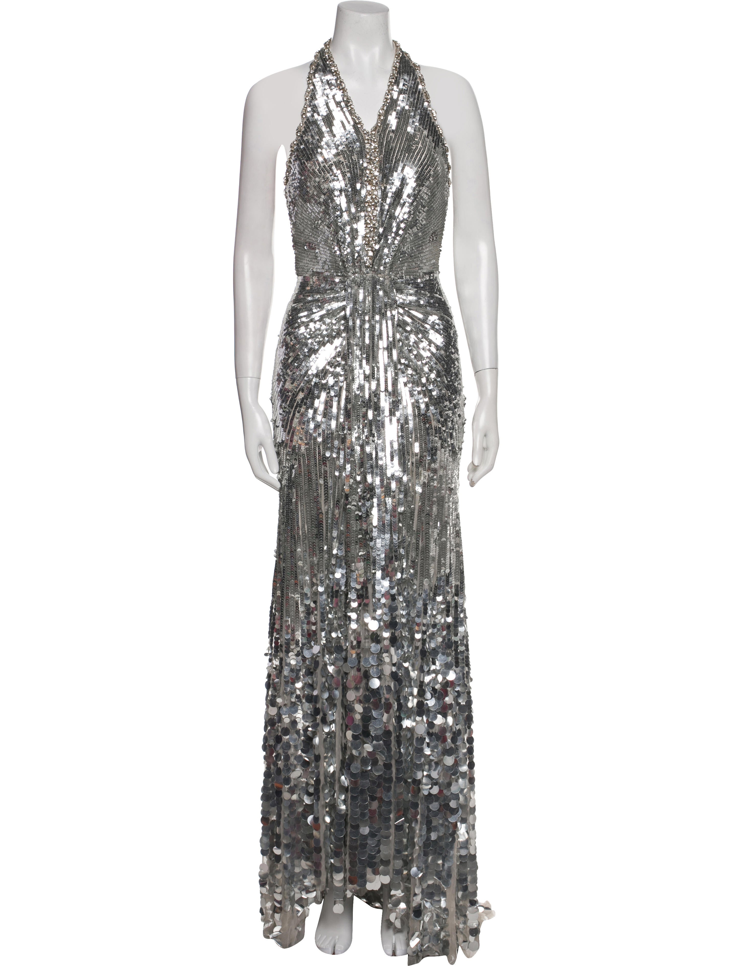 Jenny Packham Printed Long Dress