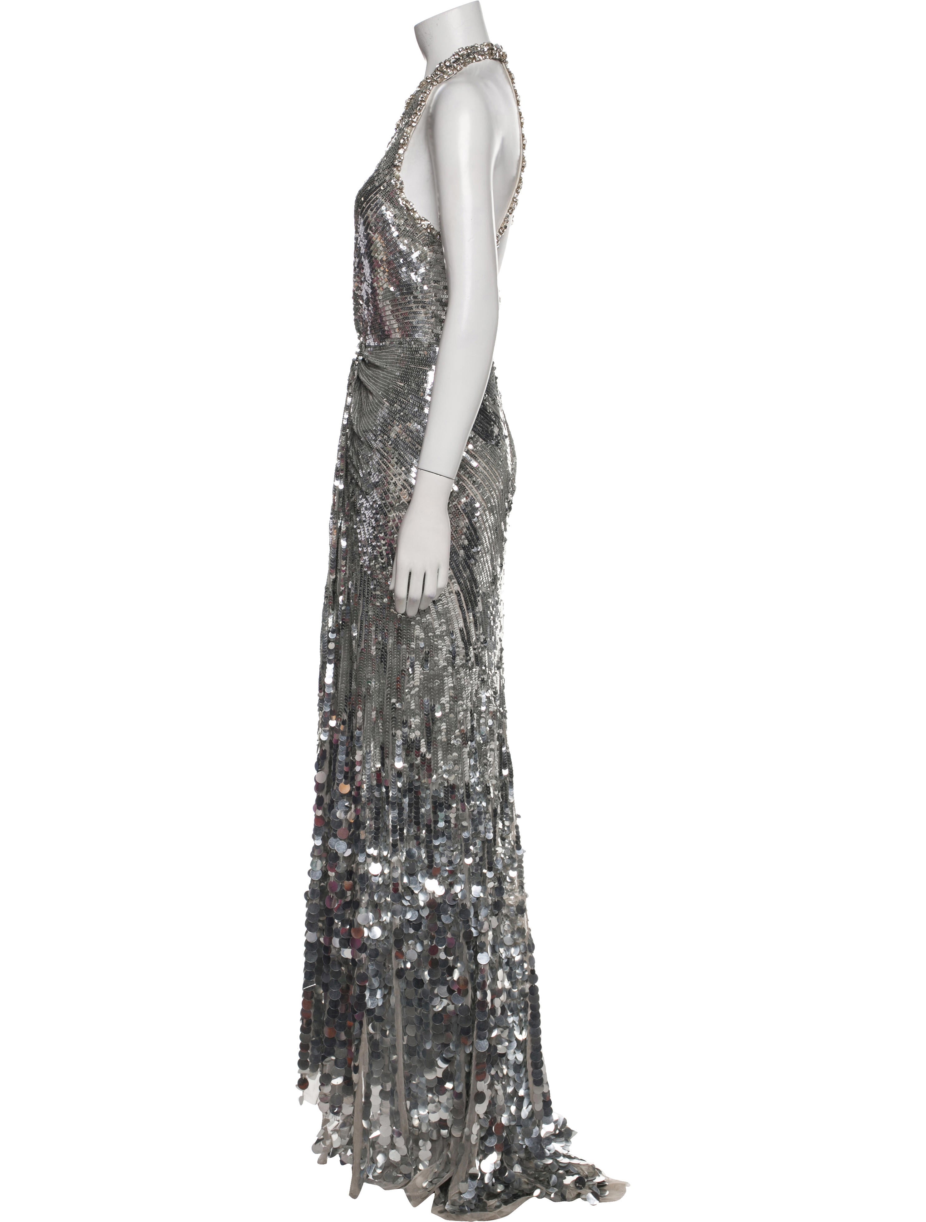 Jenny Packham Printed Long Dress