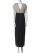 Jenny Packham V-Neck Long Dress